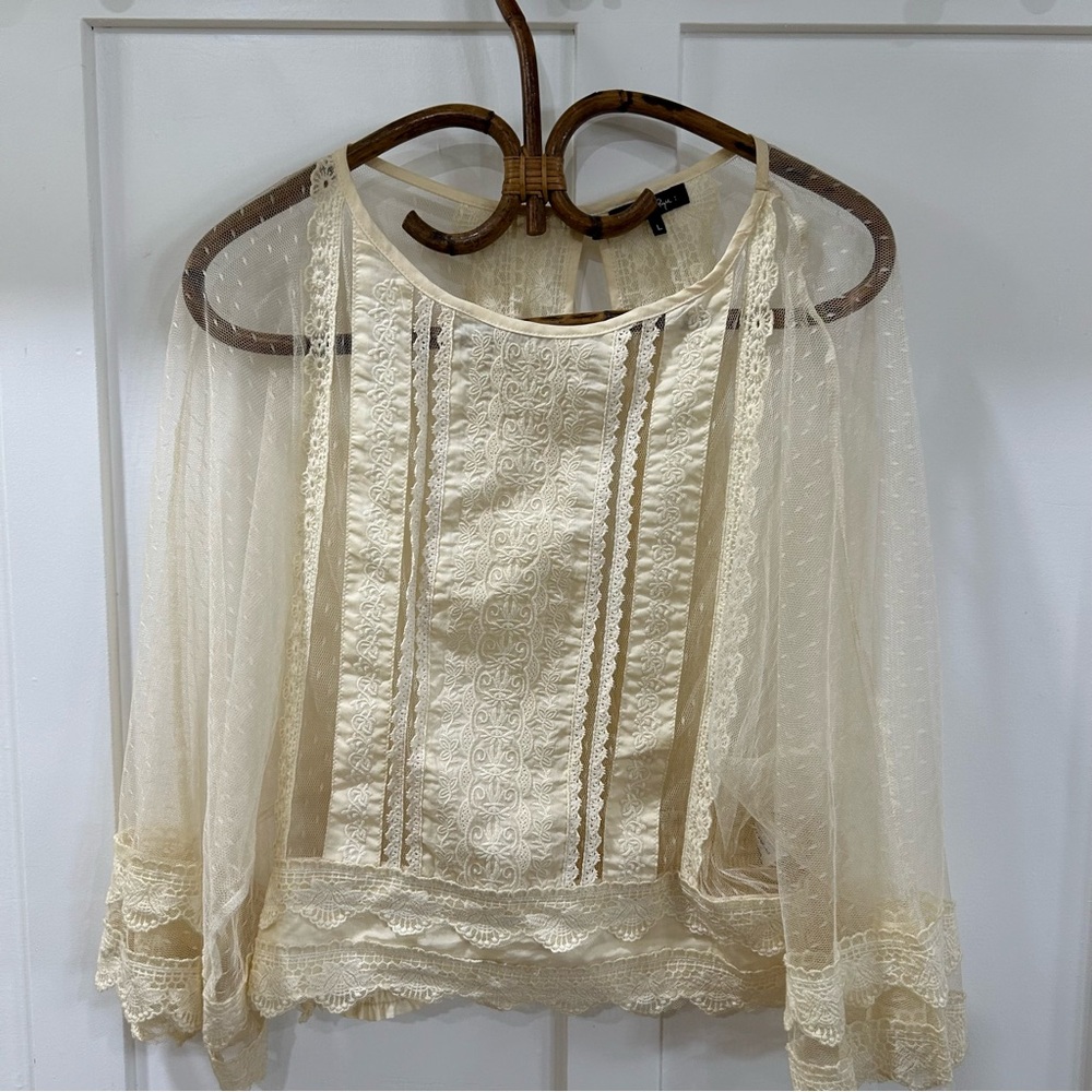 Ryu lace sheer top blouse